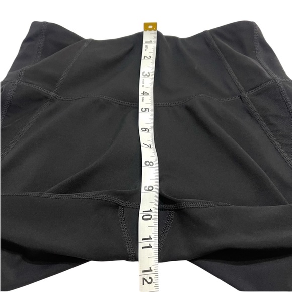 Athleta Black Leggings Size XS Mesh Perforated Detail Zipper Pocket Stretch Pant - Picture 7 of 9